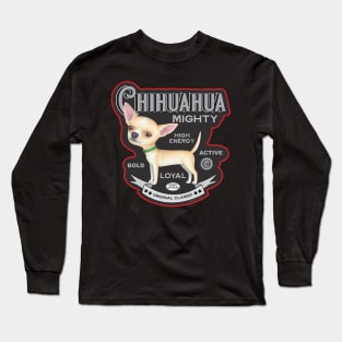 Cute Funny Chi Chihuahua Vintage Dog Long Sleeve T-Shirt